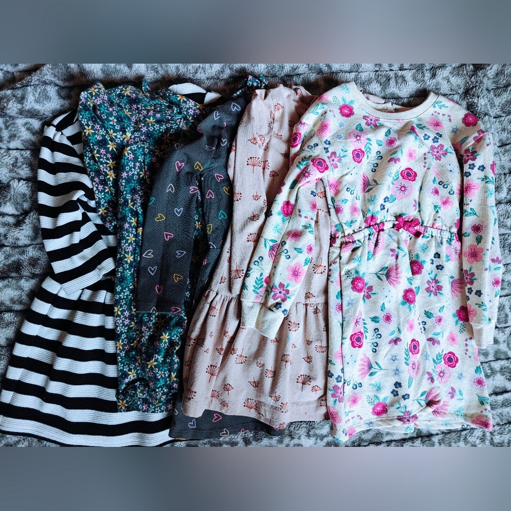 Girls size 4T dress lot, 5 pieces